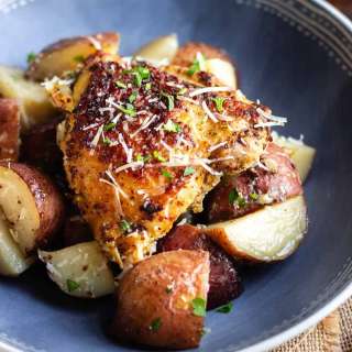 Crockpot Mustard Chicken and Potatoes
