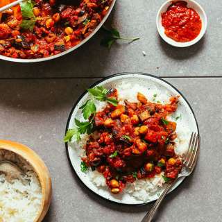 Moroccan-Spiced Eggplant and Tomato Stew