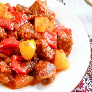 Pineapple Pork Tenderloin In Tomato Ginger Sauce