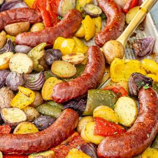 Sausage And Potatoes Sheet Pan Dinner