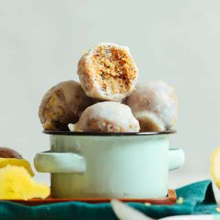 No-Bake Vegan Lemon Poppy Seed Donut Holes