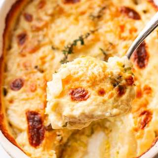 Leek and Potato Gratin