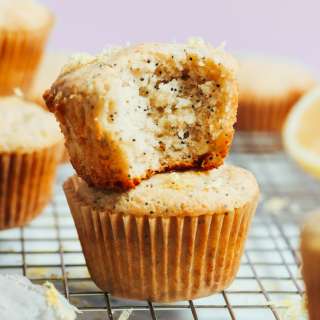 Gluten-Free Lemon Poppy Seed Muffins (Vegan)