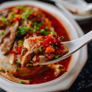 Spicy Hunan Steamed Tofu & Mushrooms