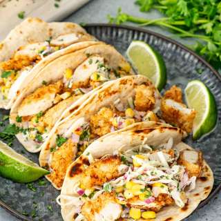 Crispy Fried Chicken Tacos
