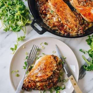 Sticky Rice Stuffed Chicken Breast