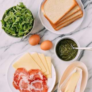 Green Eggs and Ham Grilled Cheese