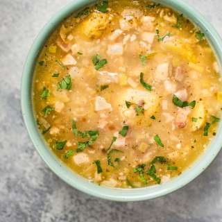 White Bean and Potato Soup with Pancetta