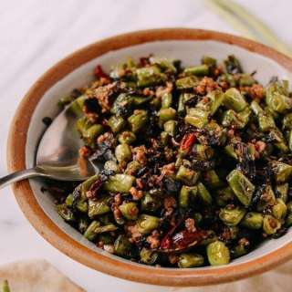 Stir-Fried Green Beans with Pork and Chinese Olive Vegetable