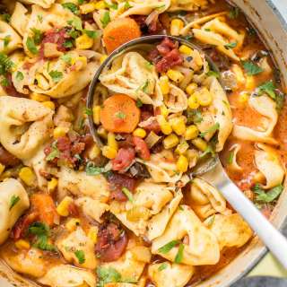 Vegetarian Tortellini Soup