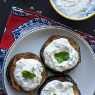 Fried Eggplant with Tzatziki
