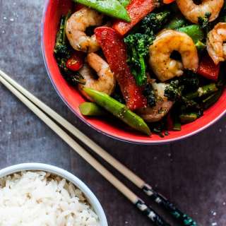 Skinny Shrimp and Vegetables
