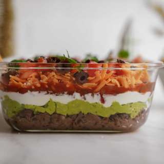 7 Layer Dip with Homemade Baked Beans