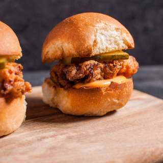 Fried Chicken Sliders with Spicy Mayo