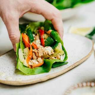 Easy Asian-Style Tuna Lettuce Wraps