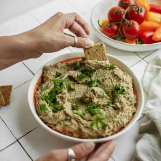 Creamy Eggplant Dip (whipped)