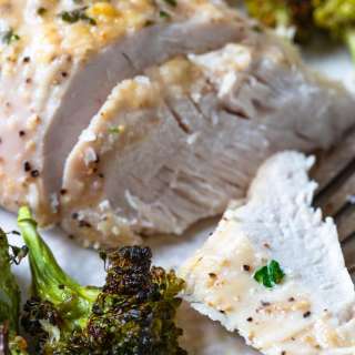 Sheet Pan Parmesan Crusted Chicken Dinner Recipe