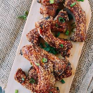 Chinese Ribs w/ a Sesame Crust