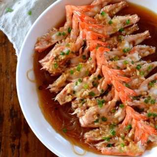 Steamed Shrimp with Glass Noodles – Two Ways