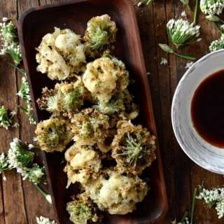 Chive Flower Japanese Tempura Recipe