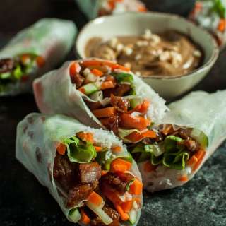 Caramelized Pork Summer Rolls