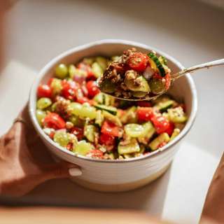 Gut Supportive Mediterranean Grape Salad