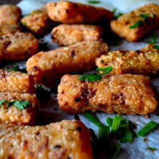 Sticky Rice Hashbrowns (Ci Fan Gao)