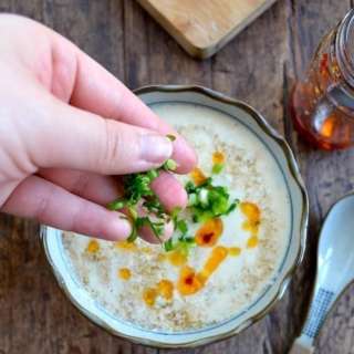 Savory Soy Milk Soup w/ Fried Dough (Dou Jiang)