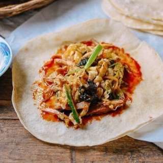 Moo Shu Chicken (With Homemade Pancakes!)