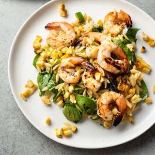 Cajun Grilled Shrimp and Orzo Salad