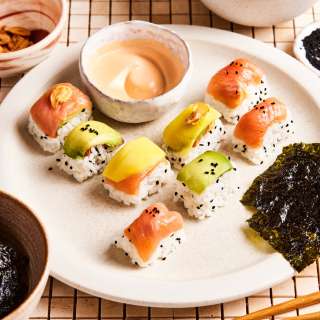 Quick Ice Cube Tray Homemade Sushi