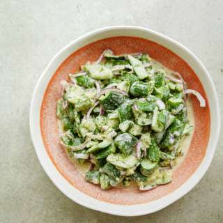 Creamy Cucumber Salad (in 10-Minutes)