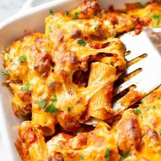 Four Cheese Baked Rigatoni