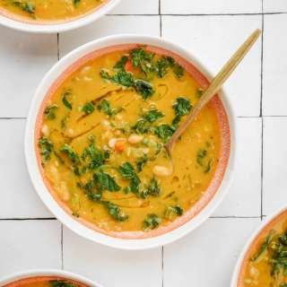 Creamy White Bean Soup with Kale