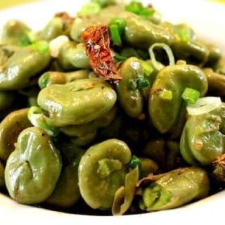 Stir Fried Fava Beans with Szechuan Peppercorns