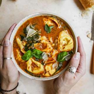 Creamy Vegan Tortellini Soup