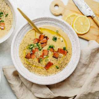 Creamy + Easy Vegan Potato Soup