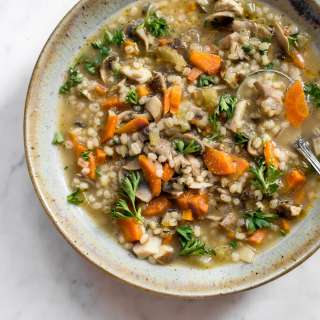 Vegan Mushroom Barley Soup