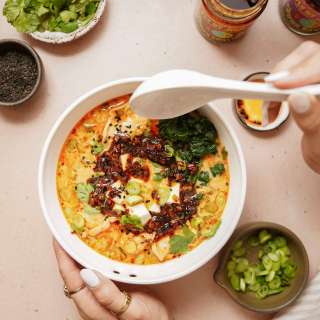 Easy Creamy Potsticker Soup