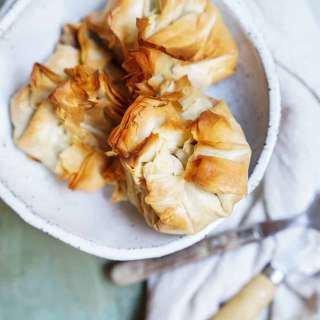 Vegan Crispy Mushroom Filo Bites