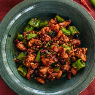 Sichuan Spicy Three Pepper Chicken