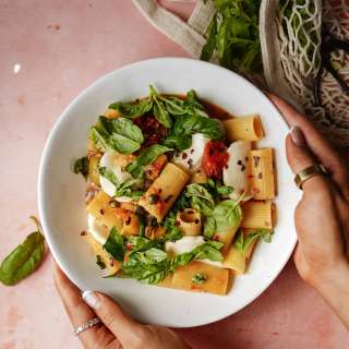 Single-Girl Pasta Bowl AKA The JLO Pasta