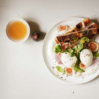 Jammy Eggs with Yoghurt and Fig Butter