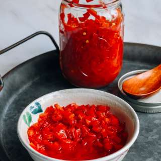 Homemade Hunan Salted Chilies (Duo Jiao - 剁椒)