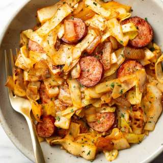 Sautéed Cabbage and Kielbasa