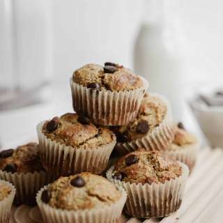 Easy Blender Banana Oatmeal Muffins