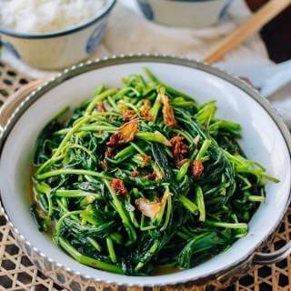 Ong Choy with XO sauce