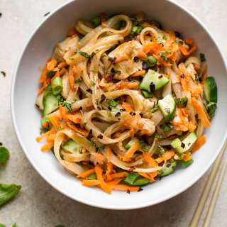 Chicken Stir Fry with Rice Noodles