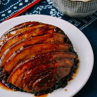 Mei Cai Kou Rou (Steamed Pork Belly w/ Preserved Mustard Greens)