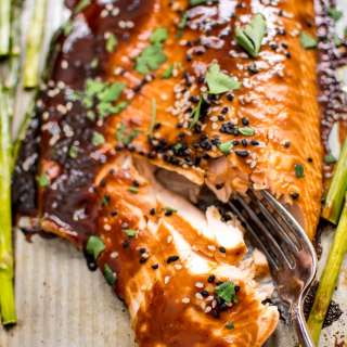 Sheet Pan Salmon and Asparagus